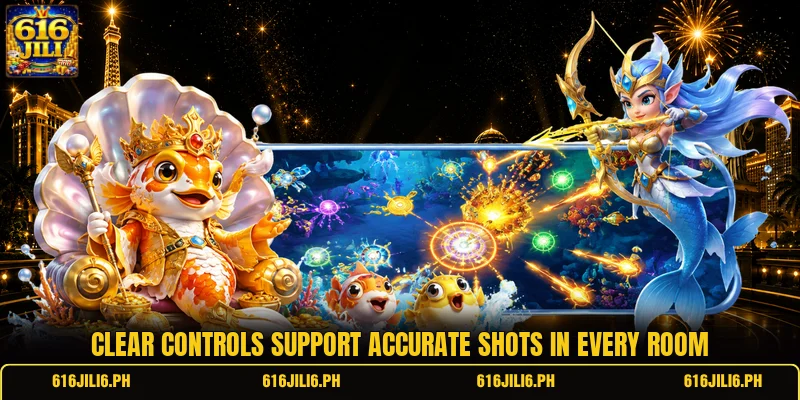 Clear controls support accurate shots in every room