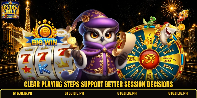 Clear playing steps support better session decisions