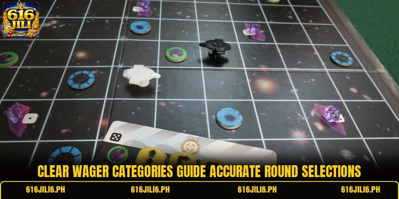 Clear wager categories guide accurate round selections