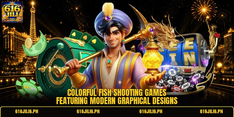 Colorful fish shooting games featuring modern graphical designs