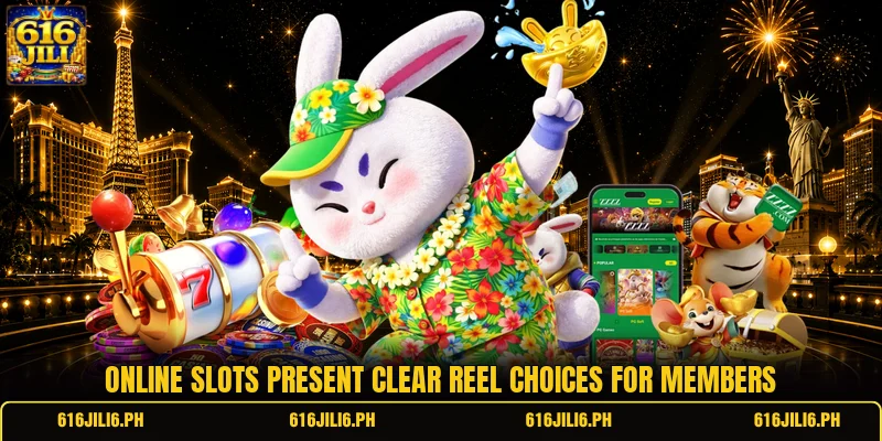 Online slots present clear reel choices for members