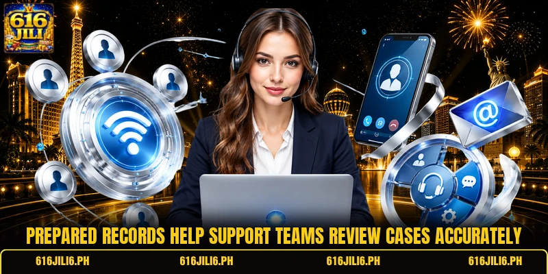 Prepared records help support teams review cases accurately