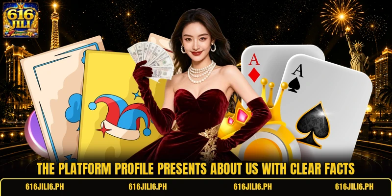 The platform profile presents about us with clear facts